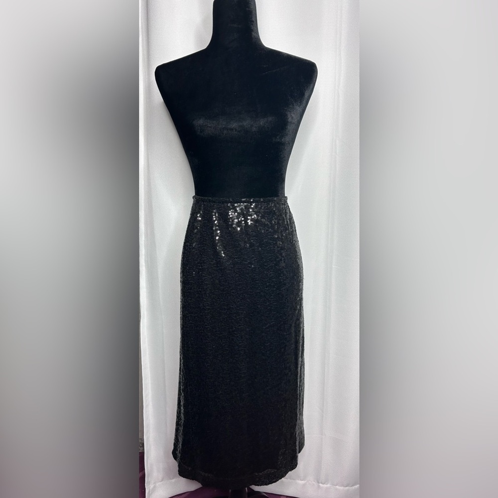 NWT Joe Fresh x Roxy Earle Sequin Black skirt